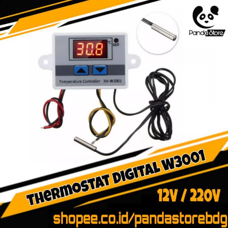 Jual W3001 Thermostat Digital Temperature Termostat Suhu Panas Dingin ...