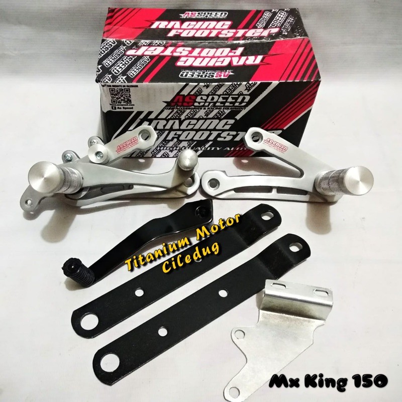 Jual Foot Step Underbone MX KING 150 AS SPEED RACING | Shopee Indonesia