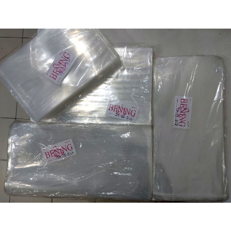 Jual Plastik PP tebal 012 ukuran 15x 25 16x25 16x30 17x30 17x35 18x35 ...