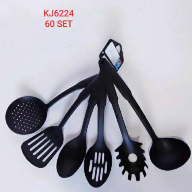 Jual Spatula Set Isi 6 Sendok Masak Sutil Sodet Black Series