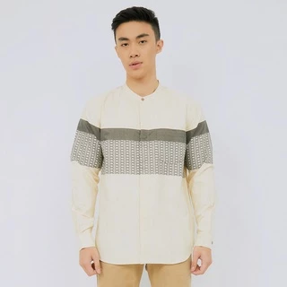 M231 Kemeja Pria Koko Panjang Cream 2466
