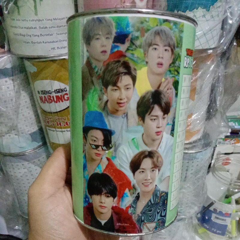 Jual Celengan target Celengan Viral Celengan BTS | Shopee Indonesia