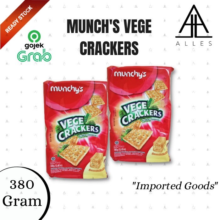 Jual Munchys Vege Crackers Biskuit Krekers Biskuit Munchys 380 Gram