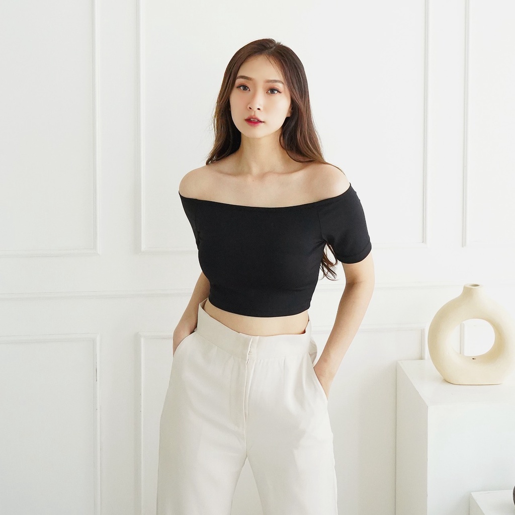 crop top korea hijab