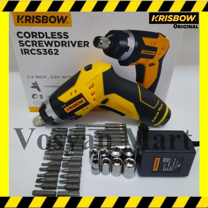 Jual Krisbow Bor Obeng Baterai Cordless Screwdriver 3 6V Cordless Screwdriver Krisbow Obeng Baterai Krisbow Shopee Indonesia