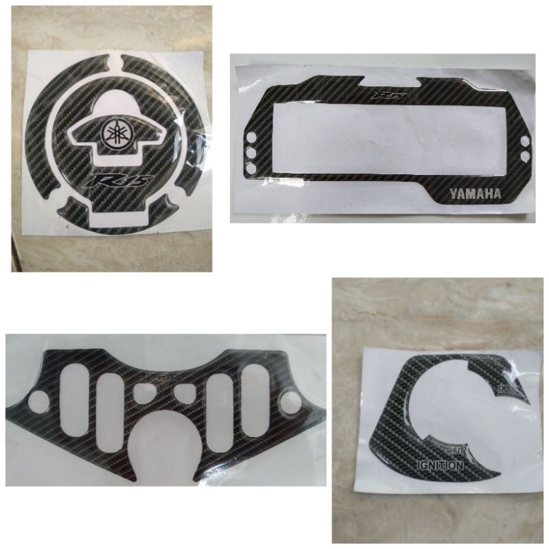 Jual paket emblem R15 V3/emblem set R15/spedometer/Tanki/kunci | Shopee ...