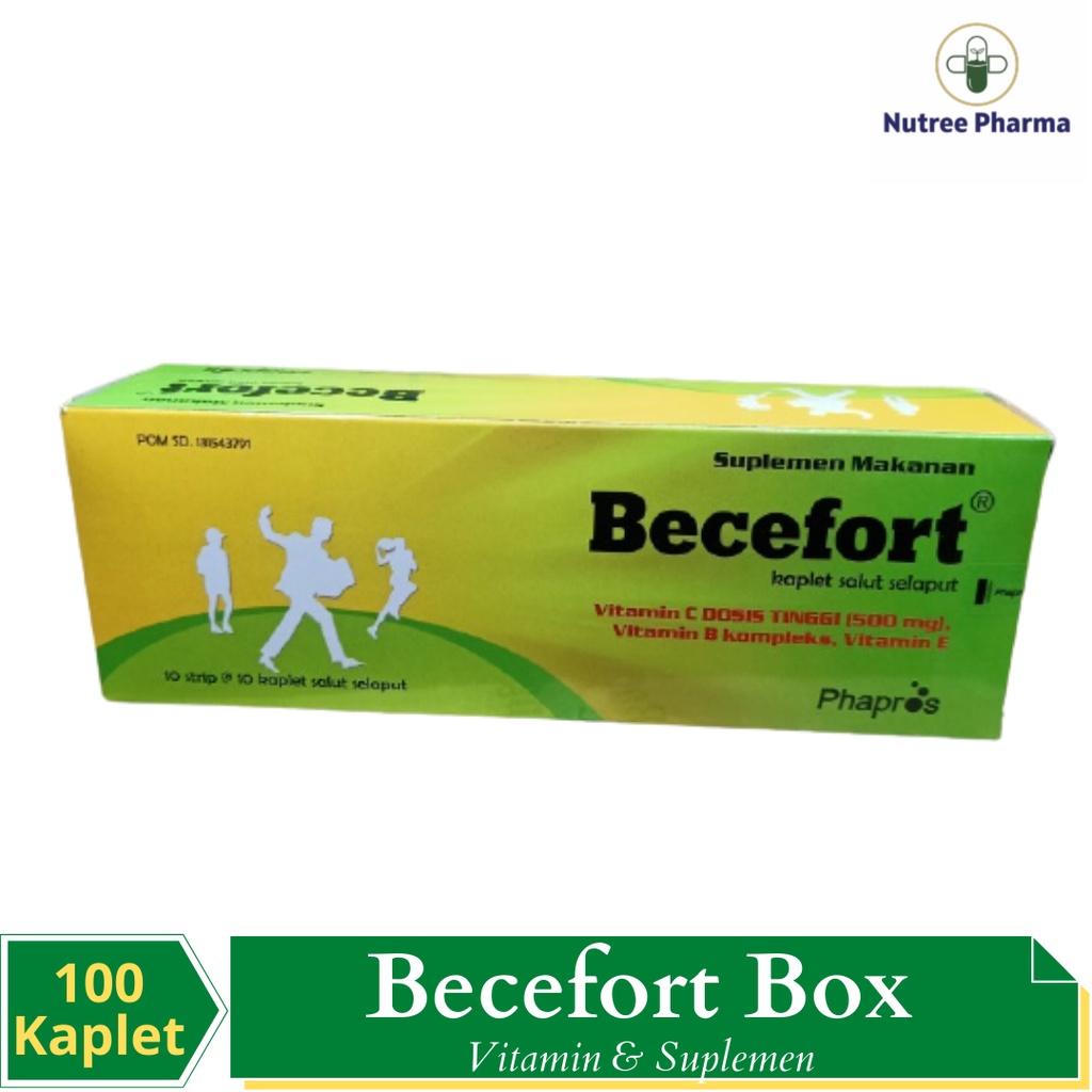 Jual BECEFORT BOX ISI 100 TAB | Suplemen Untuk Penyembuahan ...