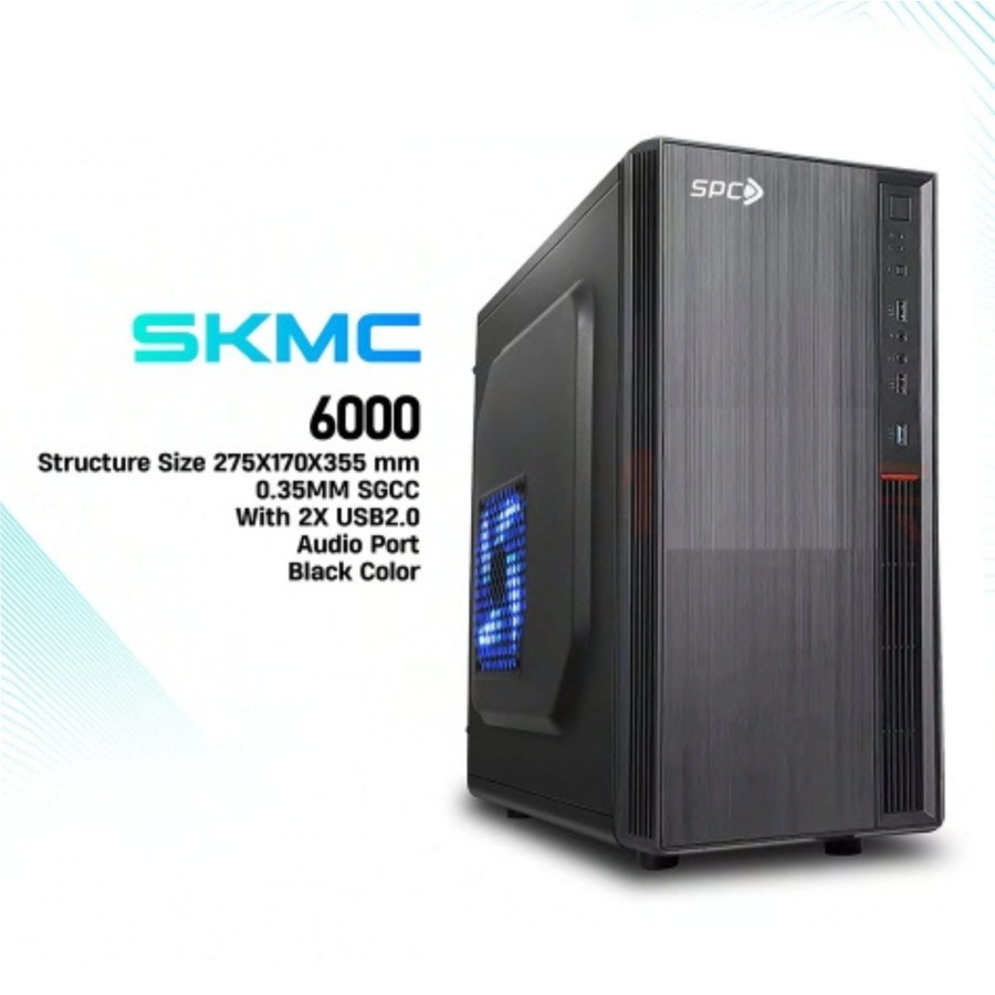 Jual CASING PC CASE STANDAR MURAH SPC SKMC SERIES + INCLUDE PSU 450WATT ...