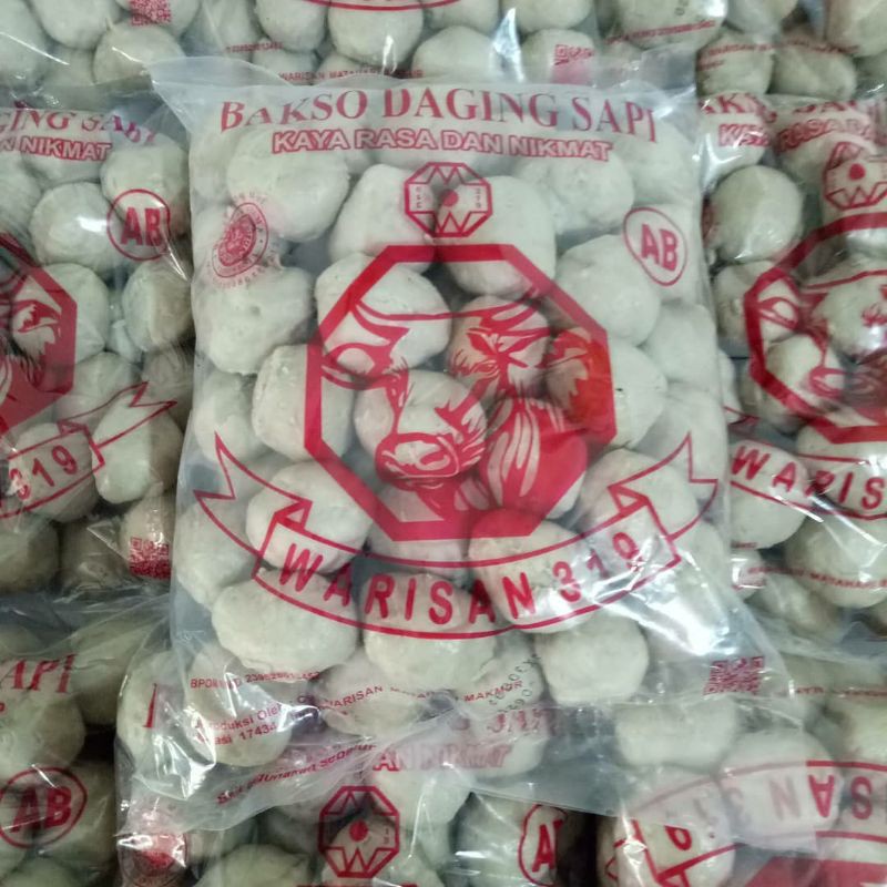 Jual Bakso Sapi Warisan 319 Asli Ab 50 700gr Baso Sapi Asli Isi 50