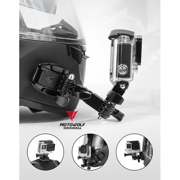 Jual Mount Kamera Gopro Motowolf Alumunium Universal Motor ATV Sepeda ...