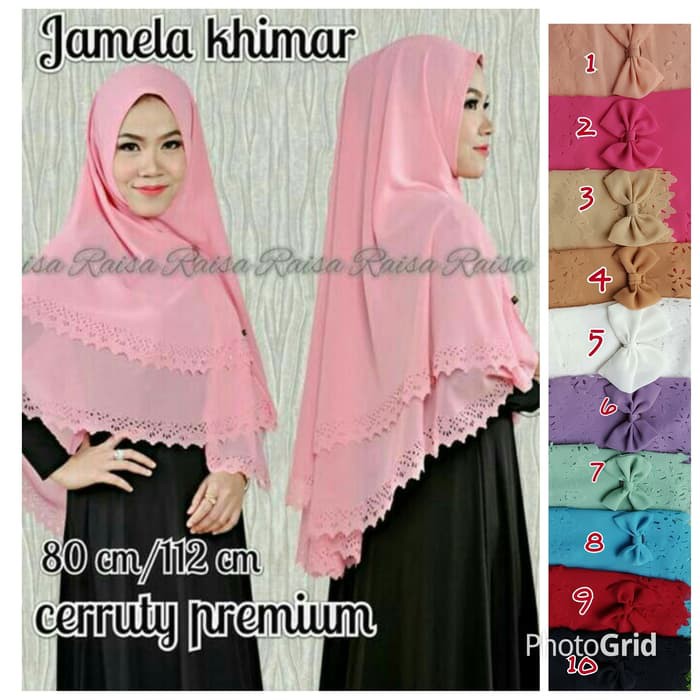 Jual Jamela Khimar Laser 2 Layer | Shopee Indonesia