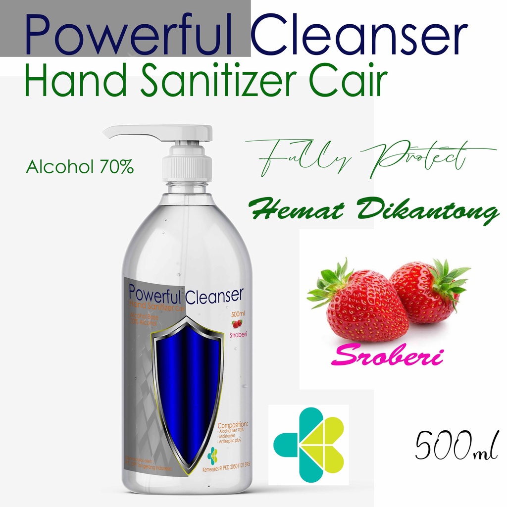 Jual Hand Sanitizer Cair Ml Ml Ml Dan Ml Powerful Cleanser Varian Wangi