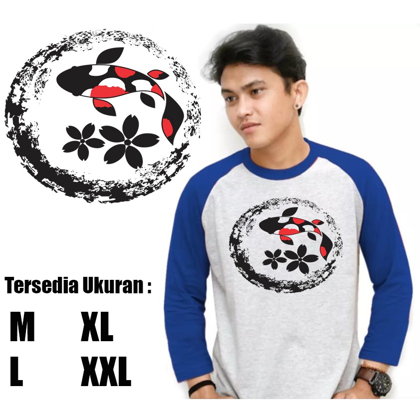Jual Myco | Kaos Raglan | Gambar Ikan | Kaos lengan panjang | Atasan ...