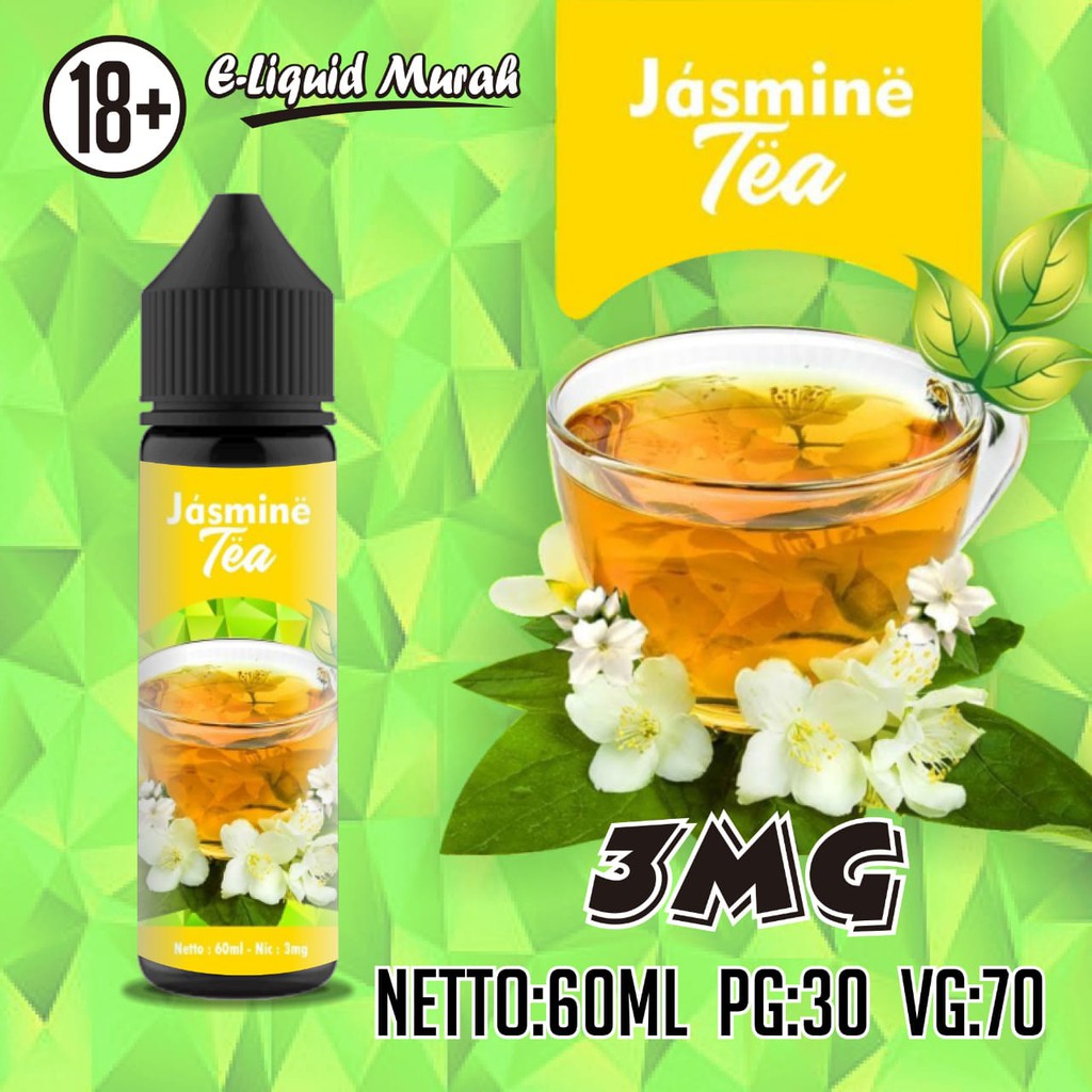 Jual JASMINE TEA PREMIUM VAPE ELIQUID MURAH NIC 3MG 60ML Shopee