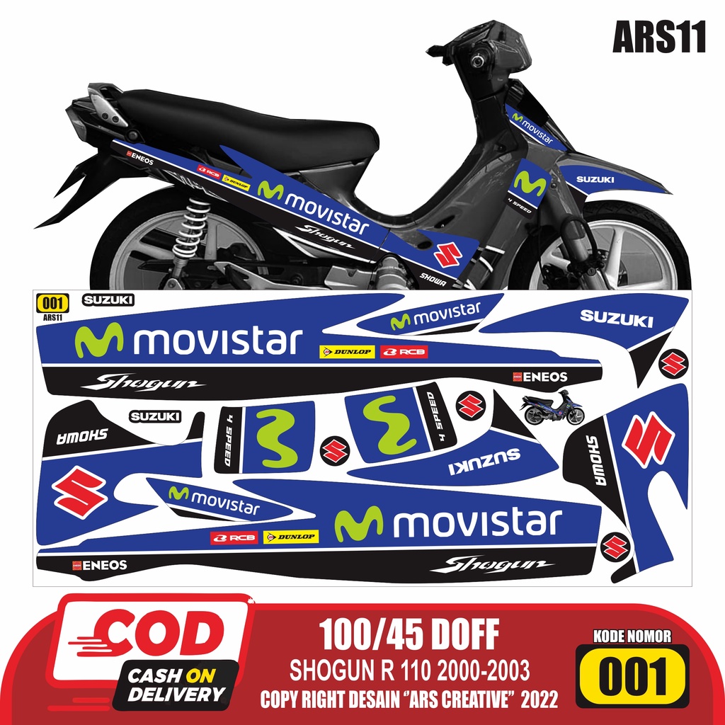 Jual Sticker Striping Decal Suzuki Shogun R 110 2000-2003 Variasi ...