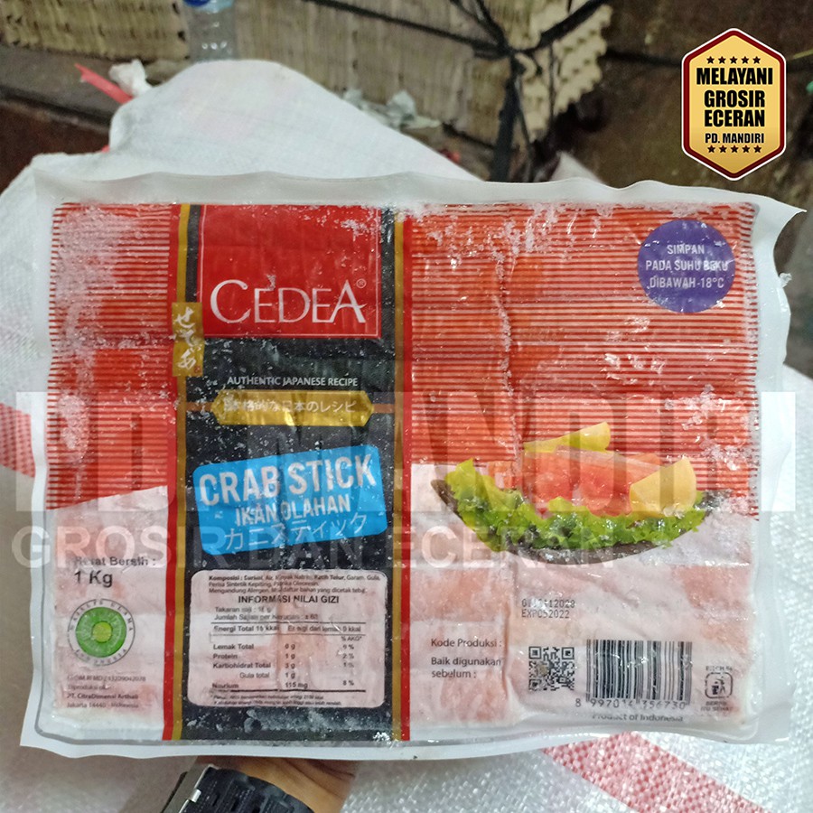 Jual CEDEA CRAB STICK 1 KG FROZEN FOOD | Shopee Indonesia