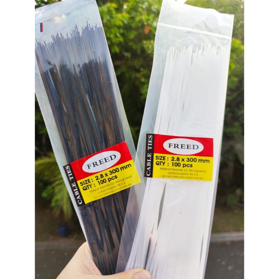 Jual Kabel ties Cable ties Kabel tis Tie Besar Klip 2.7x300mm isi