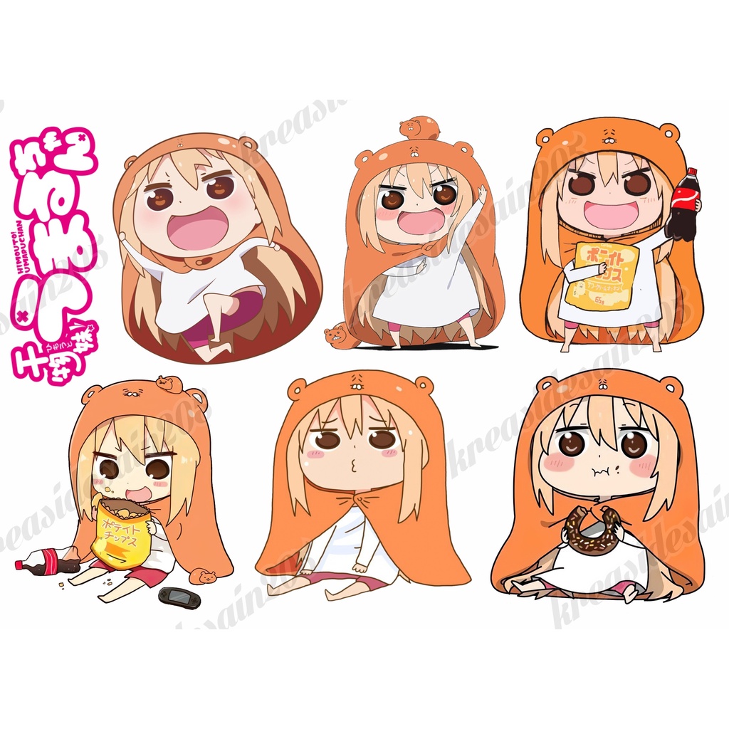Jual stiker anime /himouto umaru chan/stiker laptop /stiker kulkas ...