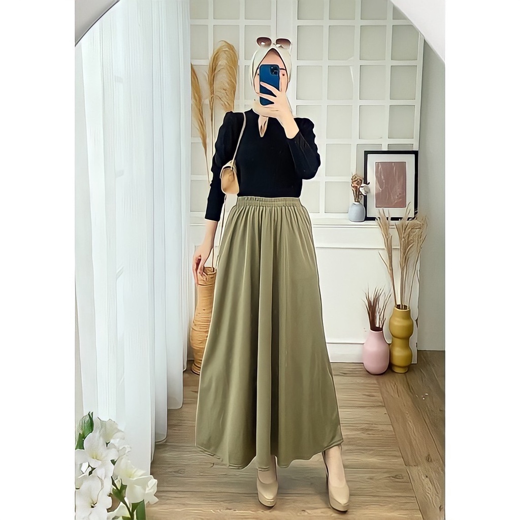Jual [12.12] RX FASHION - ROK KERJA WANITA / ROK POLOS / BASIC SKIRT ...
