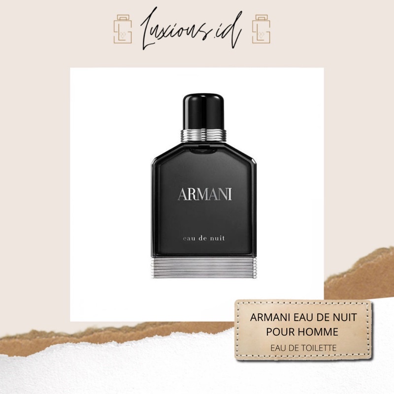 Jual 100 ORIGINAL Armani Eau de Nuit Pour Homme 100ml EDT Shopee Indonesia