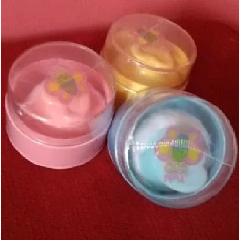 Jual Tempat Bedak Bayi Double Single Puff Yuki Tepukan Bedak Puff