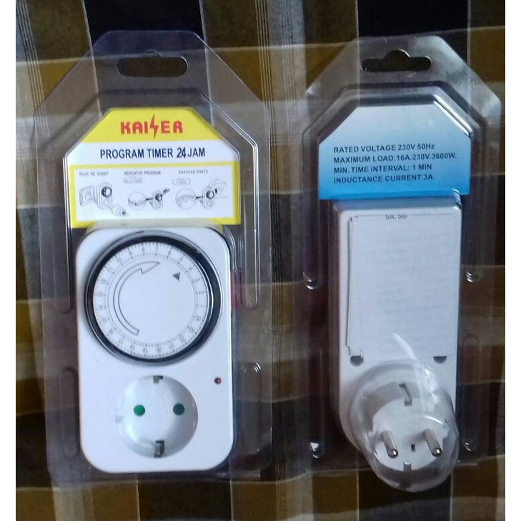 Jual Stop Kontak Timer merk Kaiser utk Hidroponik, Organik & Umum ...