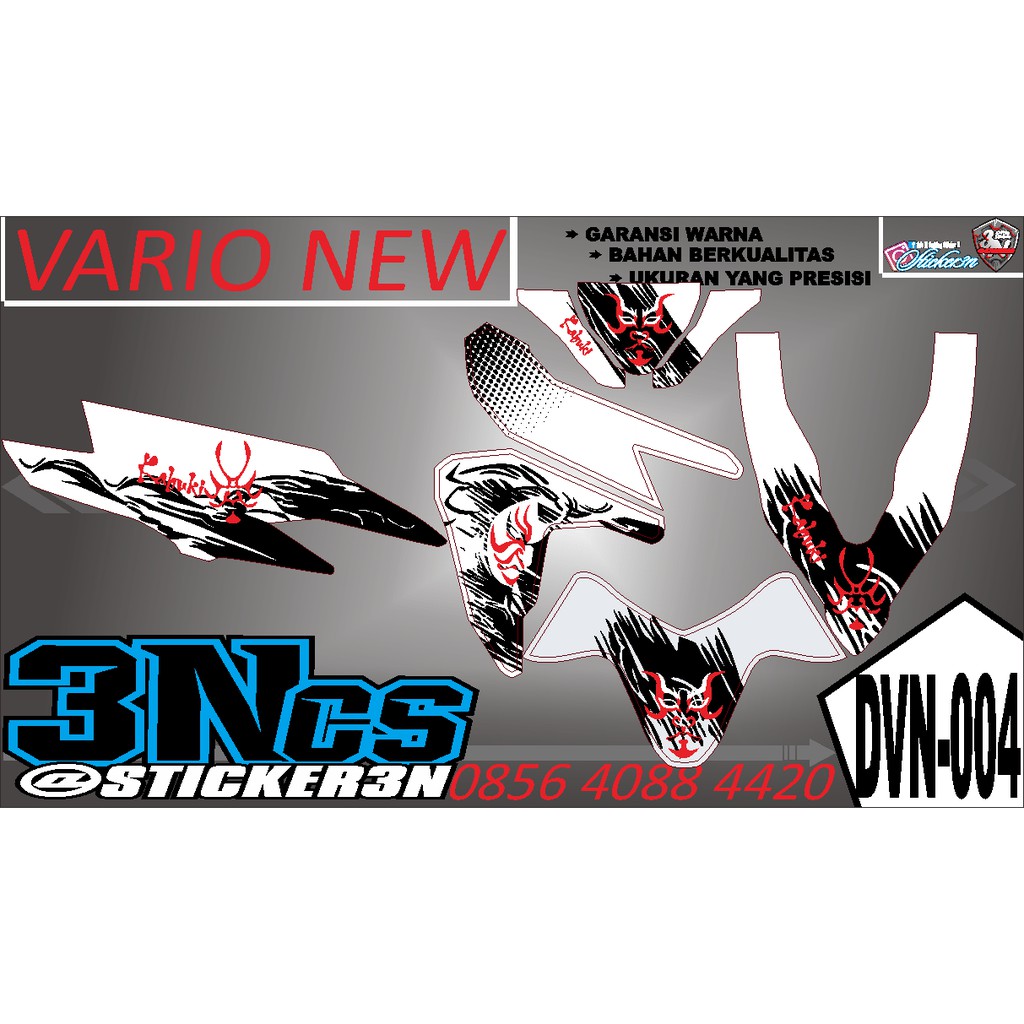 Jual Decal Sticker New Vario 125 / Vario 150 Kabuki, sticker kabuki