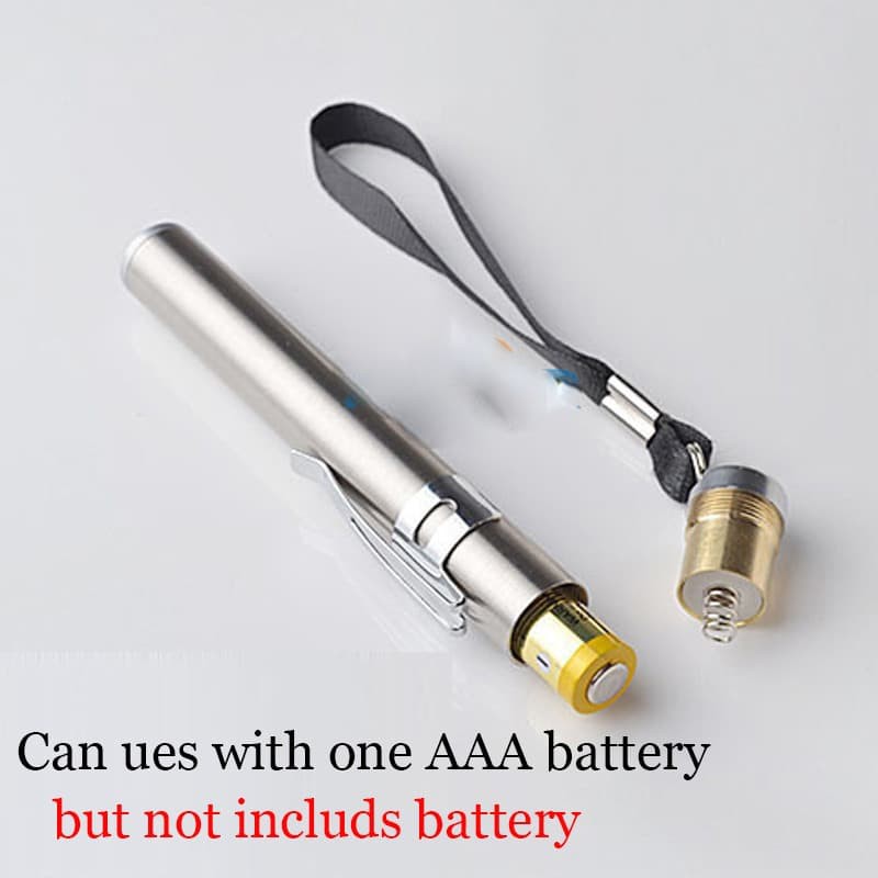 Jual Stainless Steel Lampu Senter Dokter Batu LED Mini Cree THT mata ...