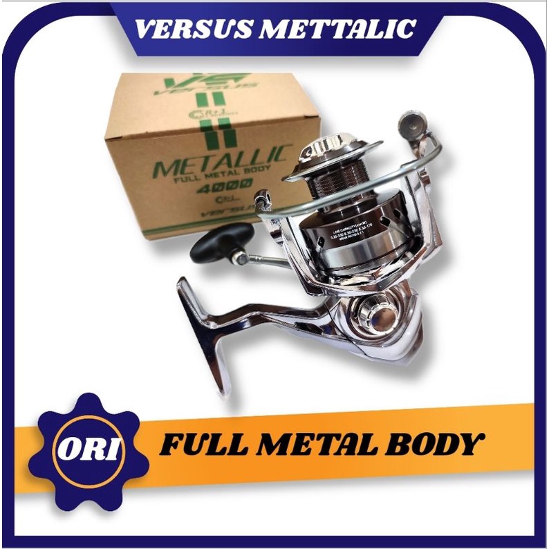 Jual Reel Versus Metallic BODY FULL METAL & POWER HANDLE. ORIGINAL JAPAN  QUALITY