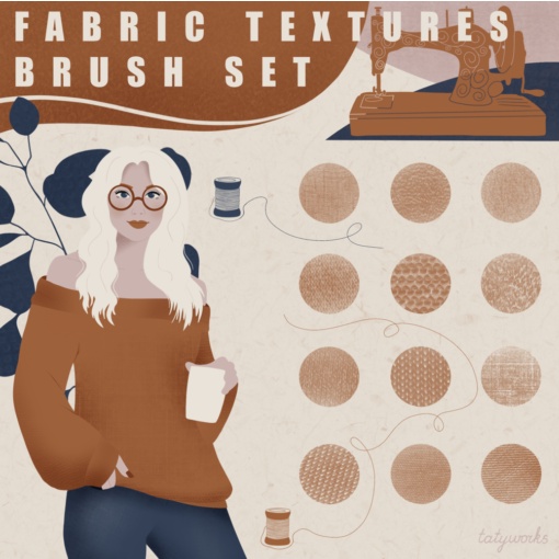 Jual Procreate Brush - Fabric Texture Brushes for Procreate | Shopee ...