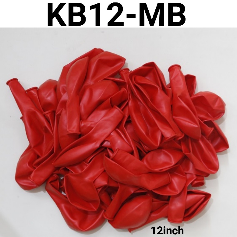 Jual Kb Mb Balon Latex Inch Cm Metalik Metallic Merah Red Satuan Balon Latex Bulat