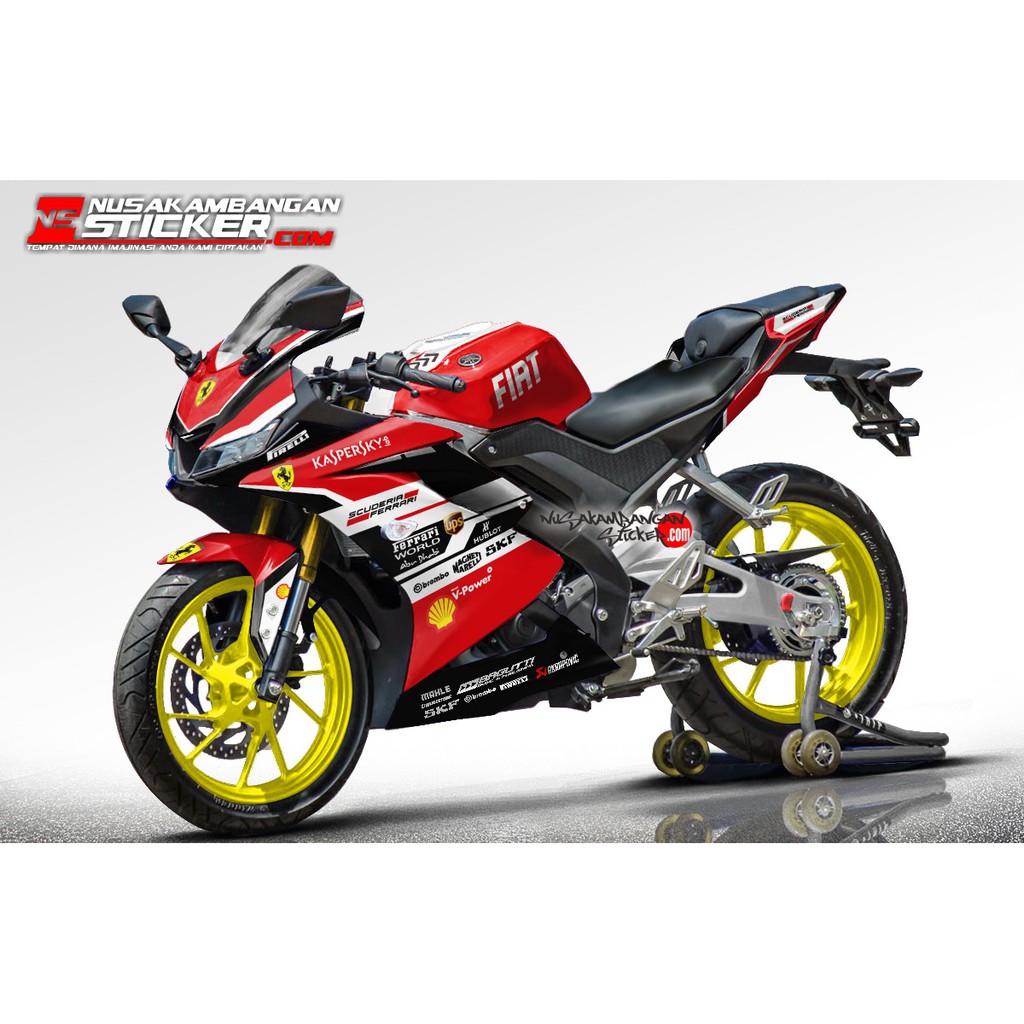 Jual Stiker PROMO R15 V3 FIAT MERAH | Shopee Indonesia