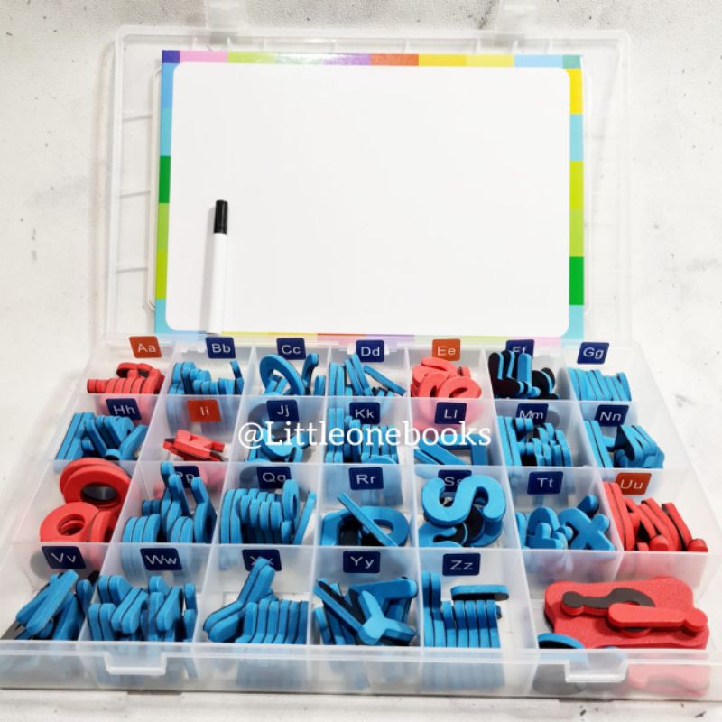 Jual magnet letters 208 pcs / eva foam movable alphabet magnets letter ...