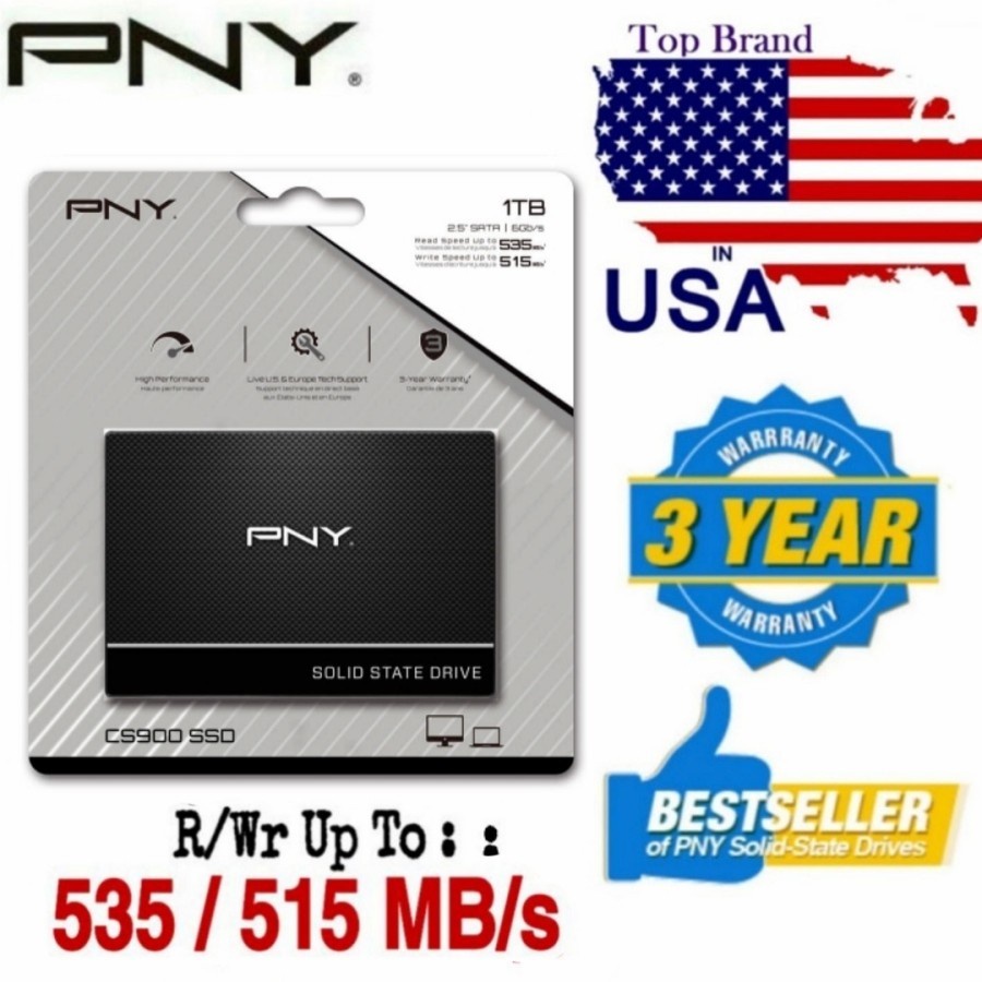 Jual SSD Pny CS900 1TB 2,5inch SATA III 6Gb/s Original - Jakarta Utara -  Jaya Distribusi