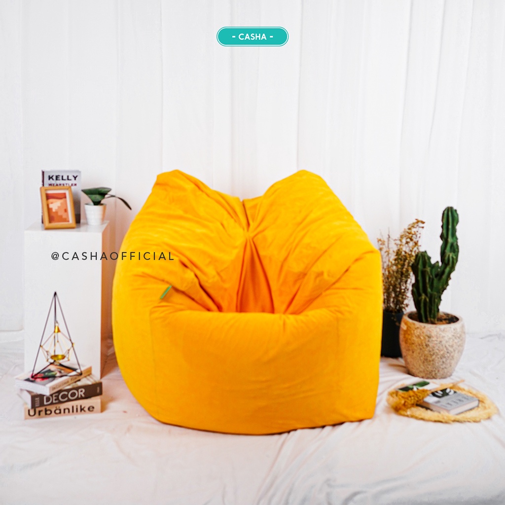 Jual Casha Round Bean Bag Large Bahan Suede Plus Isi Bean Bag Murah Bean Bag Dewasa Sofa