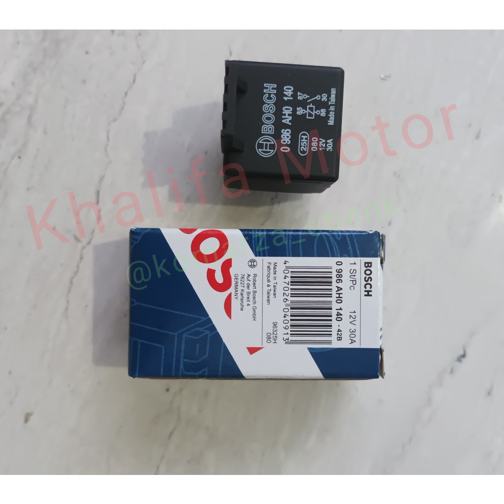 Jual Relay 4 pin kaki Arus DC 12V 30A 0 986 AH0 140 42B Merk Bosch Ori