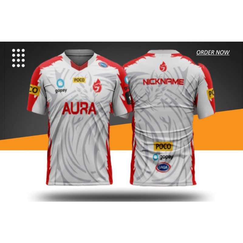 Jual Jersey Aura Gaming Esport custom FREE NICKNAME Shopee Indonesia