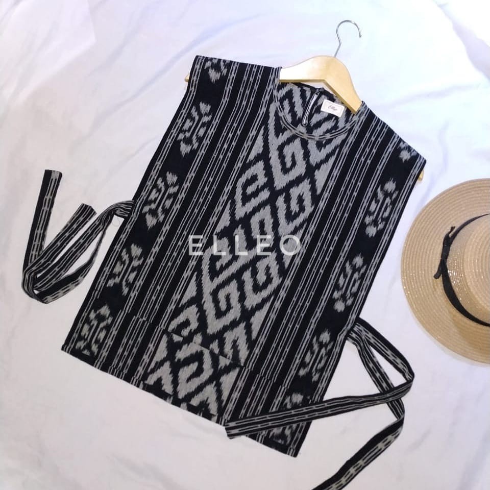 Jual Elleo Etnik Vest Tenun Ikat Tora Vest Rompi Wanita Shopee Indonesia