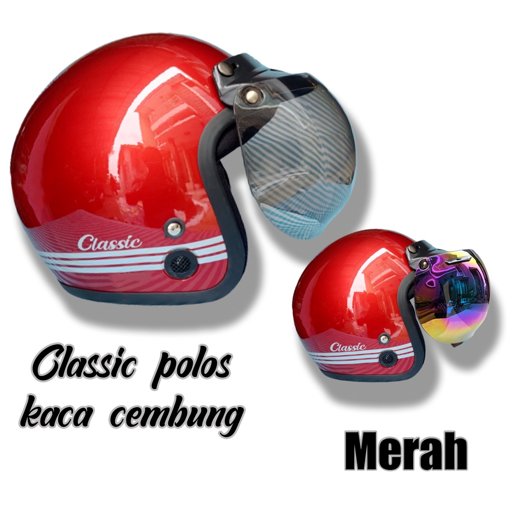 Jual Helm Bogo Dewasa Wanita Pria Retro Classic Clasic Klasik Motor Sni