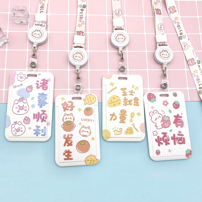 Jual Name Tag ID Card Badge Reel Holder / Gantungan Wadah Kartu Identitas  Cute Sailor Moon Lucu