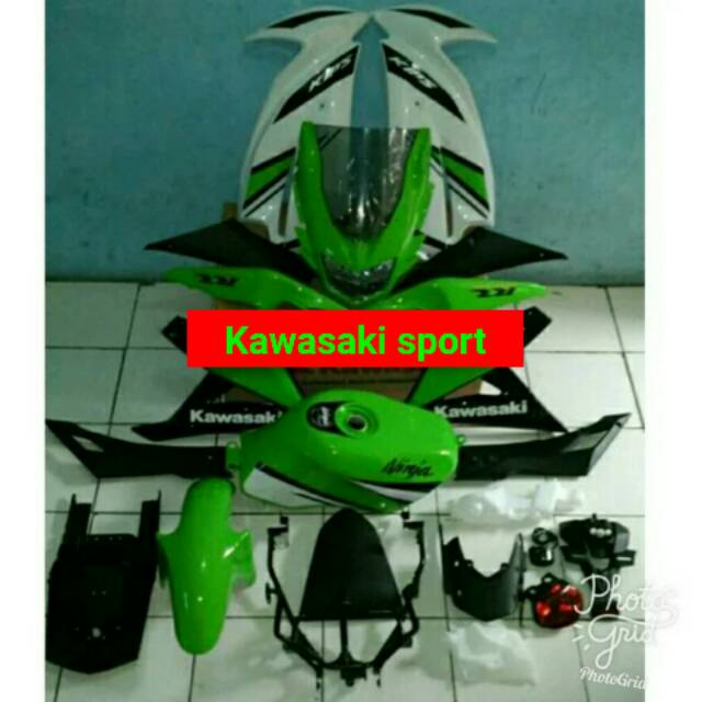 Jual Upgrade full set body ninja RR old ke RR new hijau aniversary original  Kawasaki | Shopee Indonesia