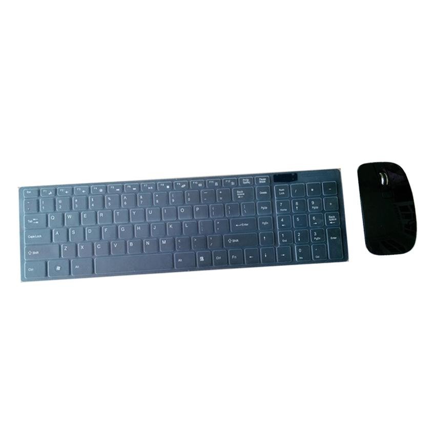 Jual Mediatech Ultra Thin Keyboard + Mouse Wireless HK 3600 - Hitam ...