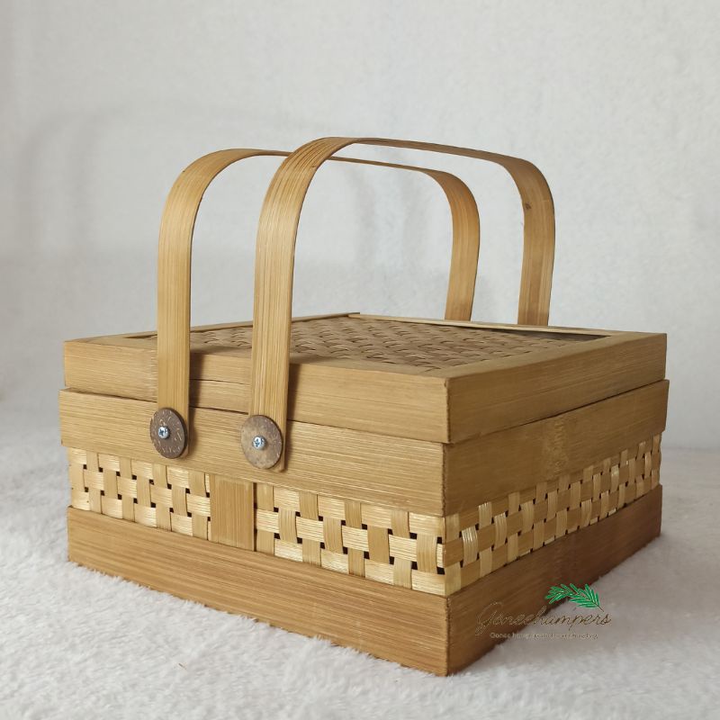 Jual Rantang Bambu Kotak / Rantang Hampers / Rantang Kotak Besek ...