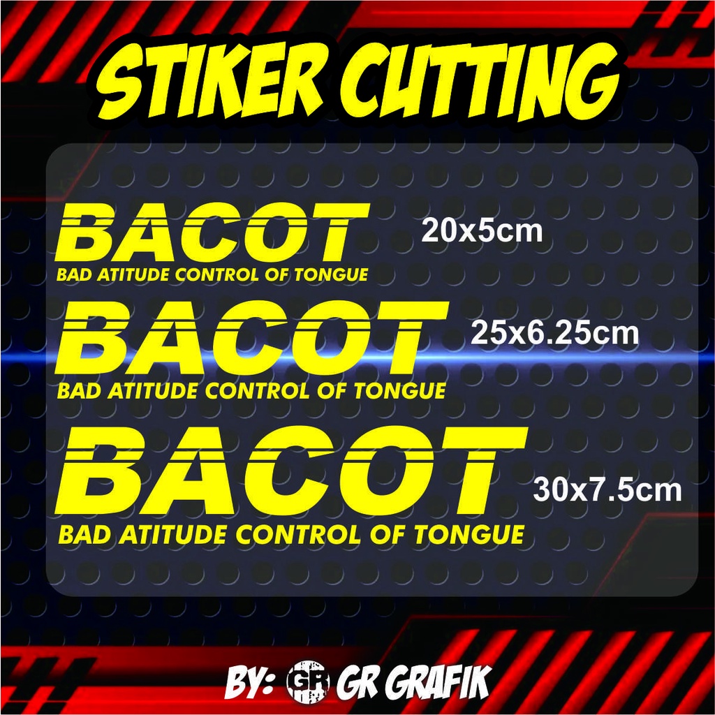 Jual STIKER BACOT MURAH BISA SATUAN TANPA MINIMAL ORDER | Shopee Indonesia