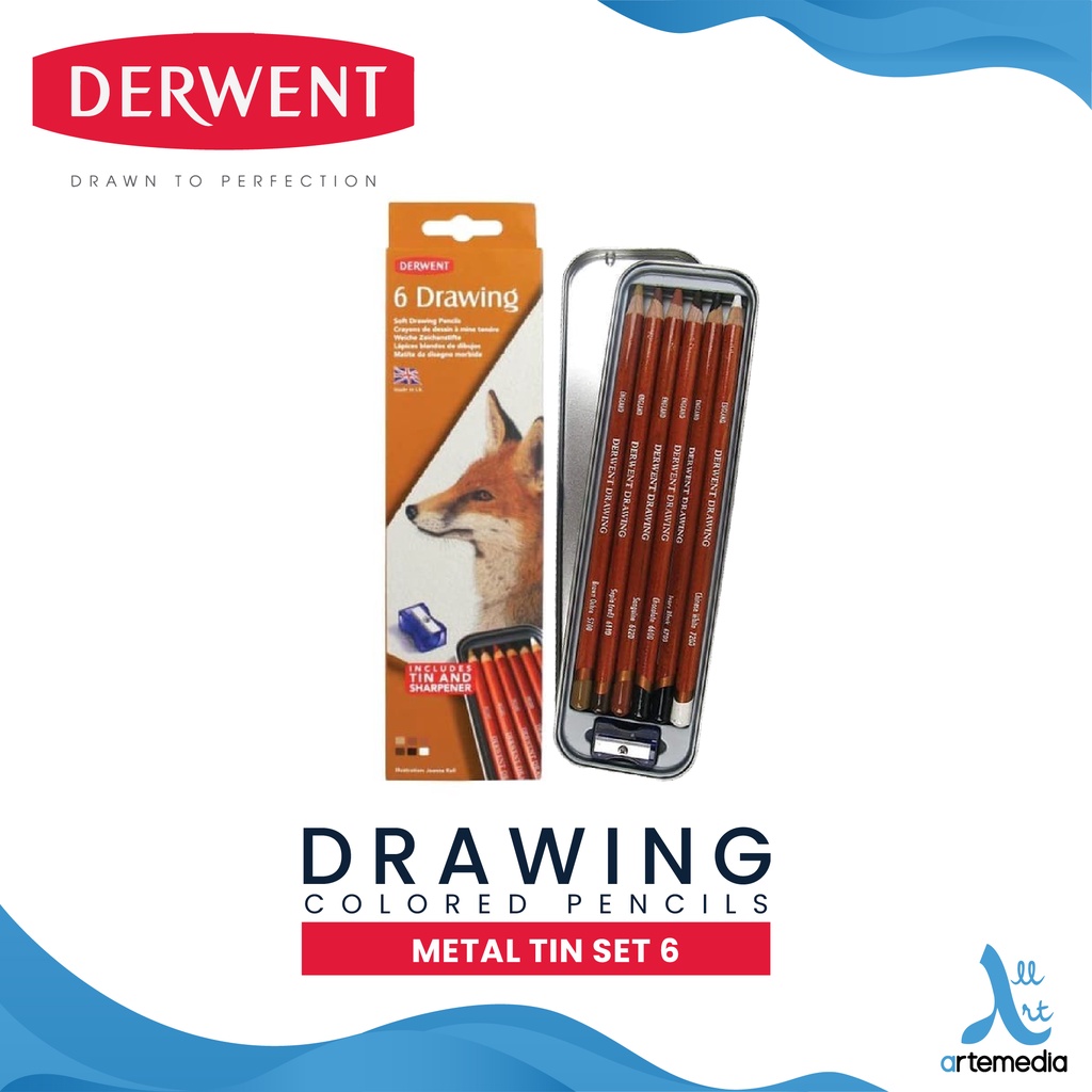 Derwent : Drawing Pencil : Set Of 6