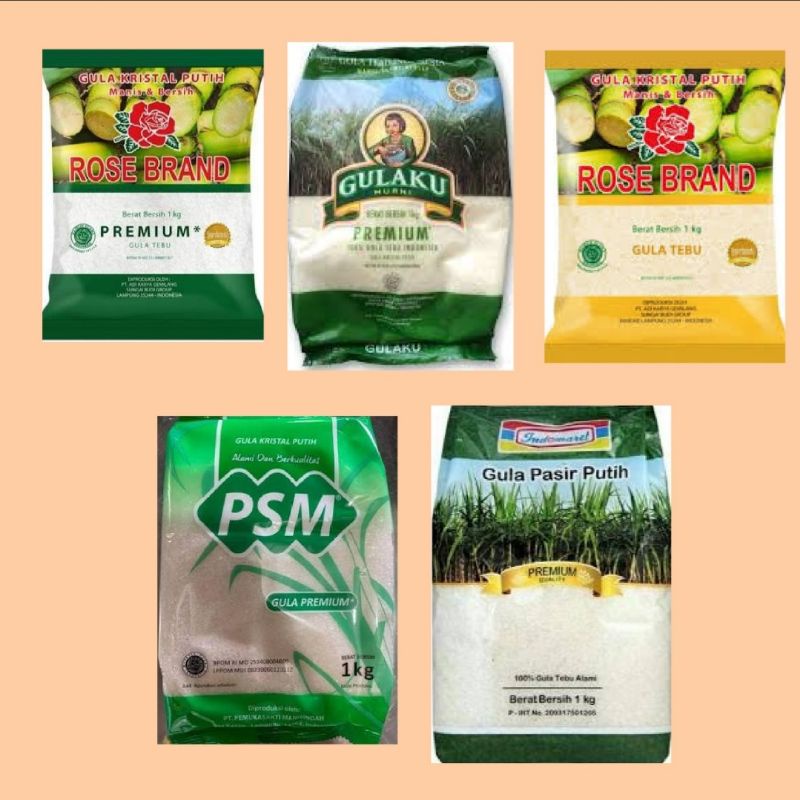 Jual Gula Pasir 1kg Gulaku Gula Rosebrand Gula Psm Gula 1kg Shopee