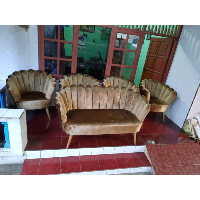 Jual Kursi Pelaminan Set Pelaminan Sofa Kerang Kursi Kerang Set Kursi Kerang Dekorasi