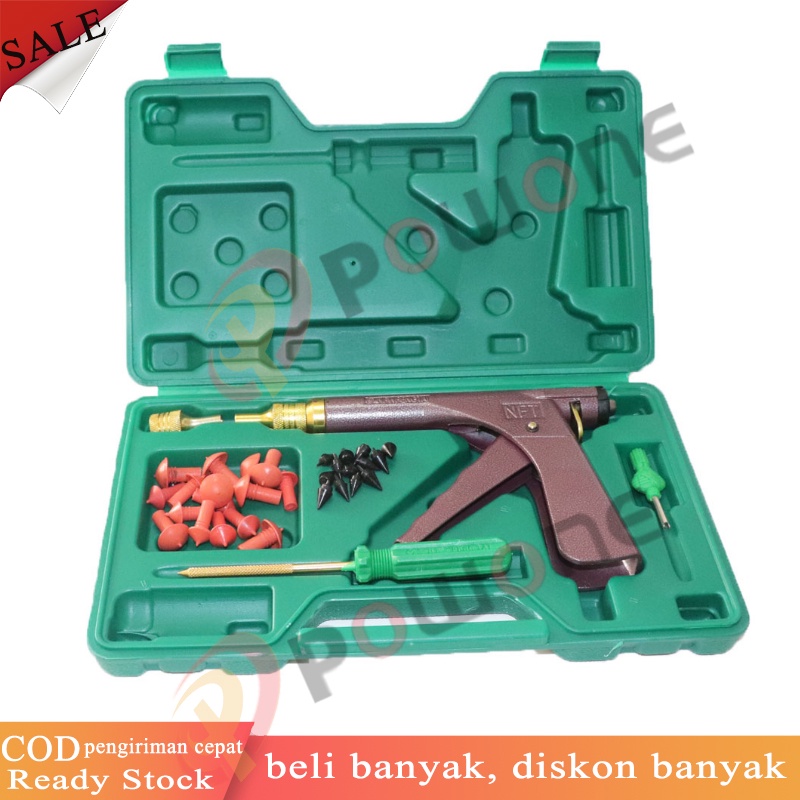 Jual Ready Stock Powone Tubeless Roda Vacuum Alat Tambal Ban Tubles Tubles Gun Bentuk Tembak