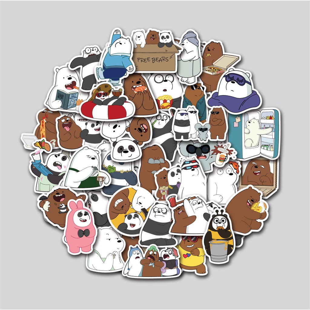 Jual STICKER PACK WE BARE BEAR 2 | STICKER TUMBLER | STIKER LAPTOP ...