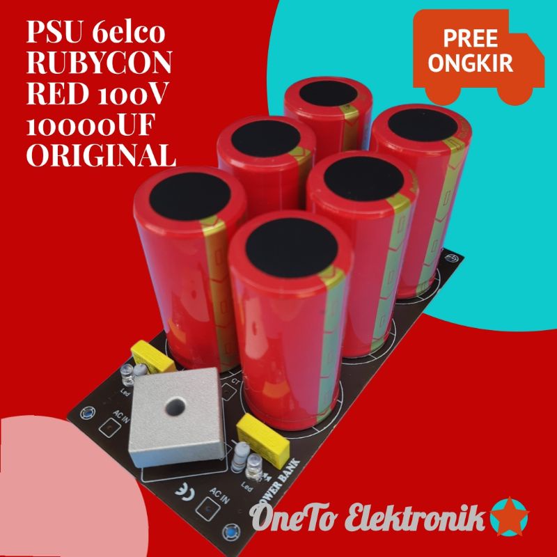 Jual Psu 6 x10000rb uf 100v rubycon red dioda 35A barang sesuai gambar ...